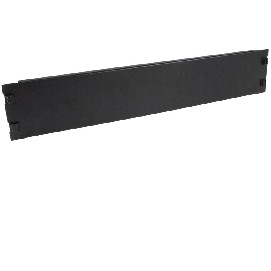 StarTech.com Blanking Panel - 2U - 19in - Tool-less - Steel - Black - TAA Compliant - Blank Rack Panel - Filler Panel RKPNLTL2U