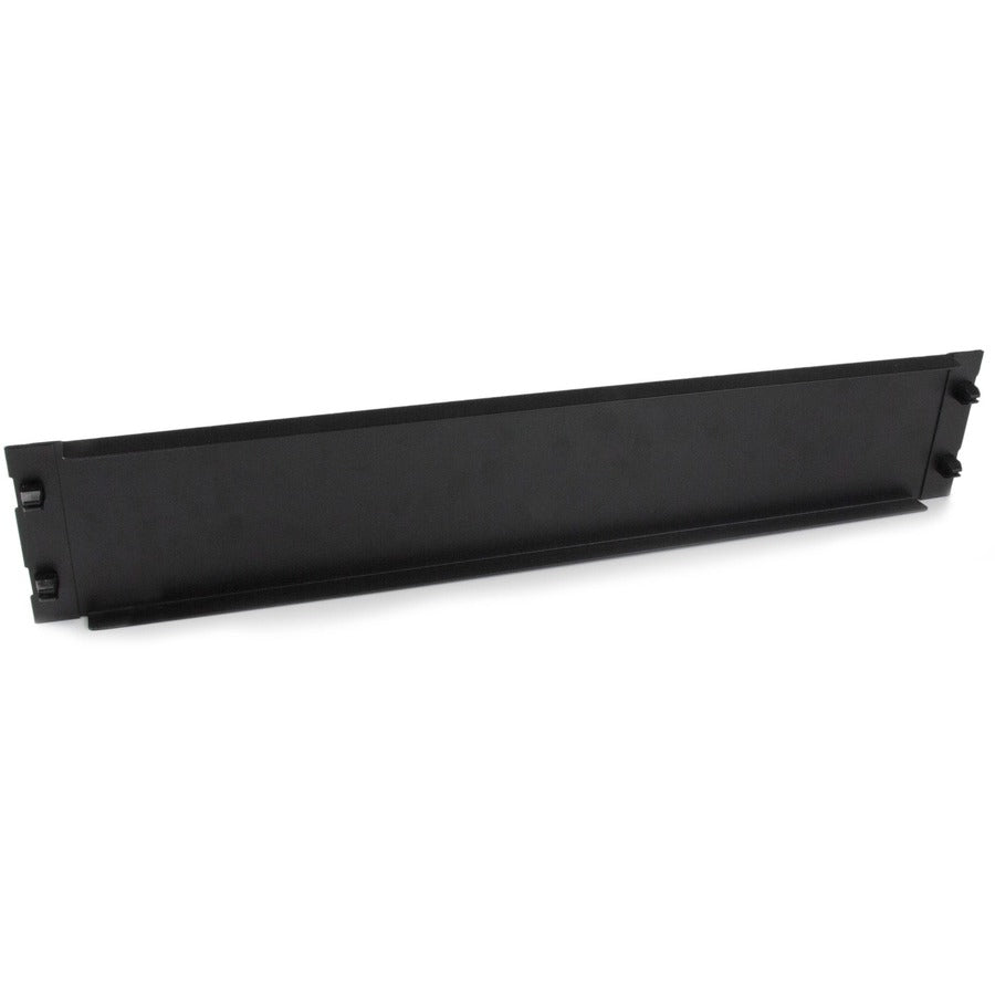 StarTech.com Blanking Panel - 2U - 19in - Tool-less - Steel - Black - TAA Compliant - Blank Rack Panel - Filler Panel RKPNLTL2U