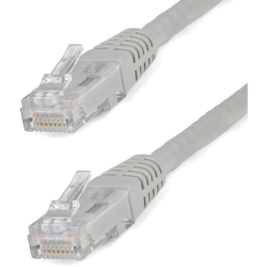 StarTech.com Câble Ethernet CAT6 de 25 pieds - Gigabit moulé gris - 100 W PoE UTP 650 MHz - Cordon de brassage catégorie 6 Câblage certifié UL/TIA C6PATCH25GR