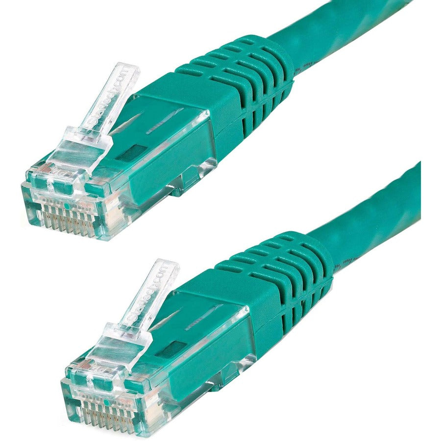 StarTech.com Câble Ethernet CAT6 de 4,5 m – Gigabit moulé vert – 100 W PoE UTP 650 MHz – Cordon de brassage catégorie 6 Câblage certifié UL/TIA C6PATCH15GN