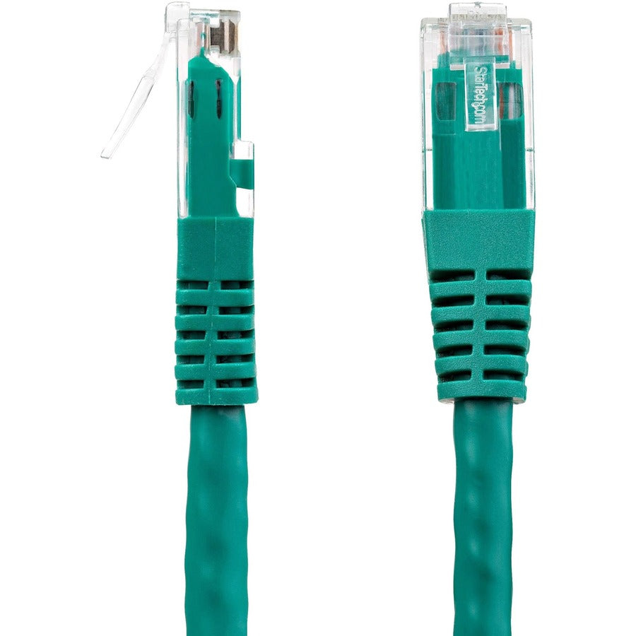 StarTech.com 15ft CAT6 Ethernet Cable - Green Molded Gigabit - 100W PoE UTP 650MHz - Category 6 Patch Cord UL Certified Wiring/TIA C6PATCH15GN