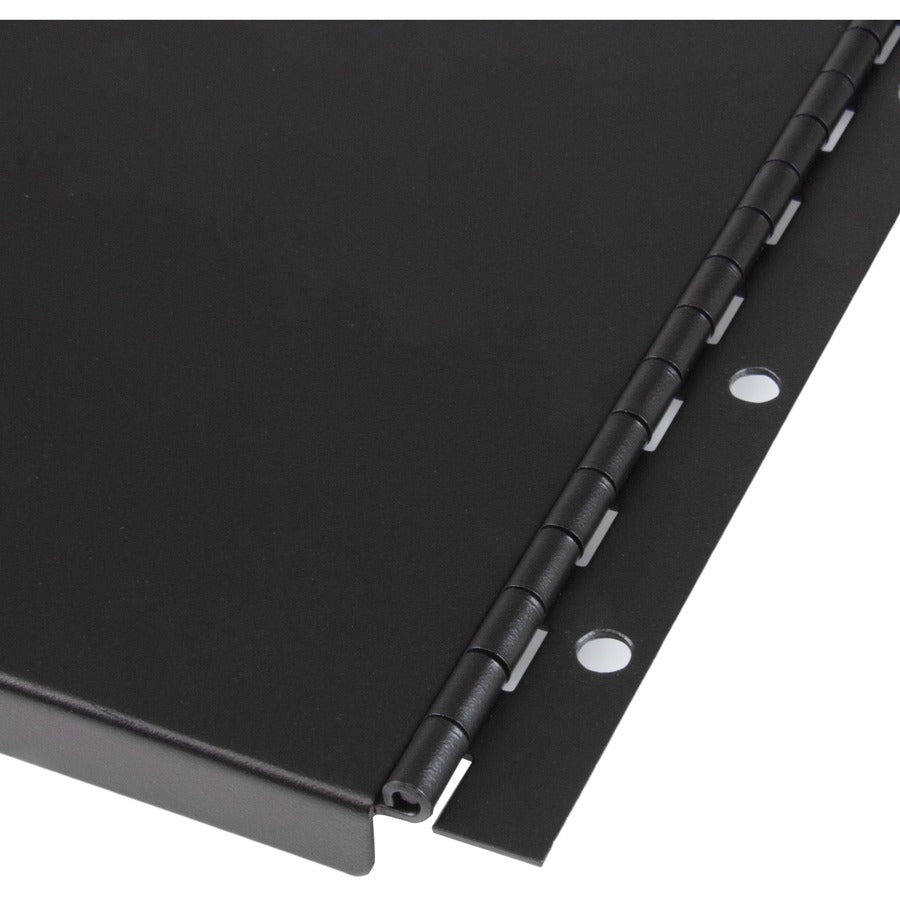 StarTech.com Blanking Panel - 6U - Hinged Rack Panel - 19in - Steel - Black - TAA Compliant - Tool-less Installation RKPNLHS6U