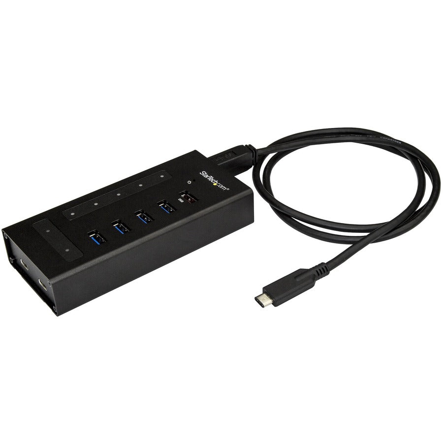 StarTech.com 7 Port USB C Hub - 2x USB-C & 5x USB-A - Mountable Metal USB 3.0 Type-C Hub - 5Gbps USB 3.1/3.2 Gen 1 - Self Powered - BC 1.2 HB30C5A2CST