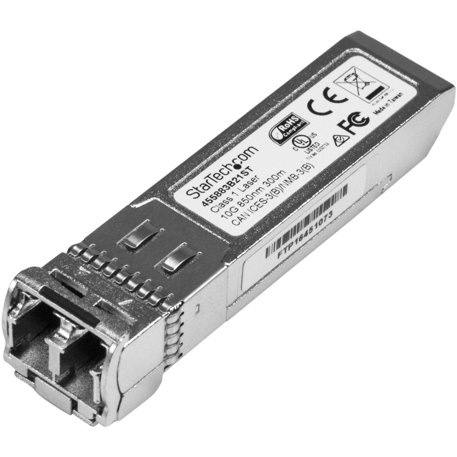 StarTech.com HPE 455883-B21 Compatible SFP+ Module - 10GBASE-SR - 10GE Gigabit Ethernet SFP+ 10GbE Multi Mode Fiber Optic Transceiver 300m 455883B21ST