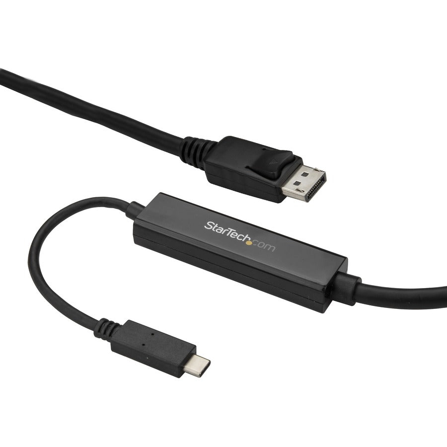 StarTech.com Câble USB C vers DisplayPort 1.2 de 9,8 pieds/3 m 4K 60 Hz - Câble de moniteur adaptateur vidéo USB Type-C vers DP HBR2 - Compatible TB3 - Noir CDP2DPMM3MB