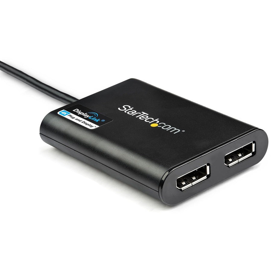 StarTech.com USB to Dual Monitor DisplayPort Adapter - 4K 60Hz - USB 3.0 5Gbps - DisplayLink Cert. - Limited stock, similar item USBA2DPGB USB32DP24K60