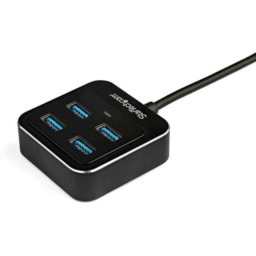 StarTech.com 4 Port USB C Hub - USB-C to 4xUSB-A - 10Gbps USB 3.2/3.1 Gen 2 Type-C Hub - USB Bus Powered - Portable/Laptop USB Adapter Hub HB31C4AB