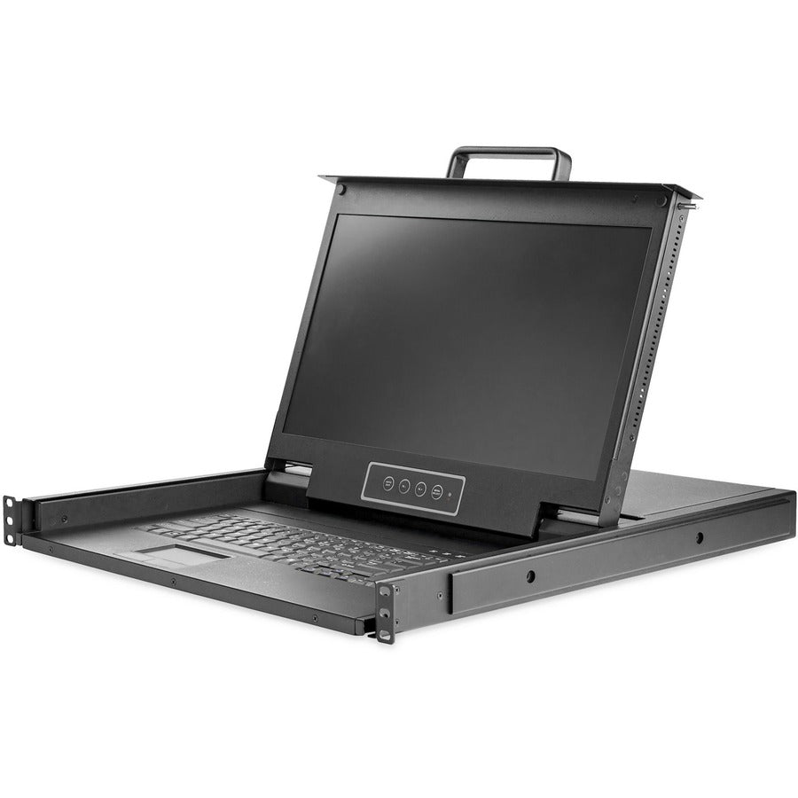 StarTech.com Console KVM à montage en rack HD 1080p - KVM VGA à port unique avec moniteur LCD 17" - Tiroir rack de serveur KVM LCD 1U avec câbles - Support USB RKCONS17HD