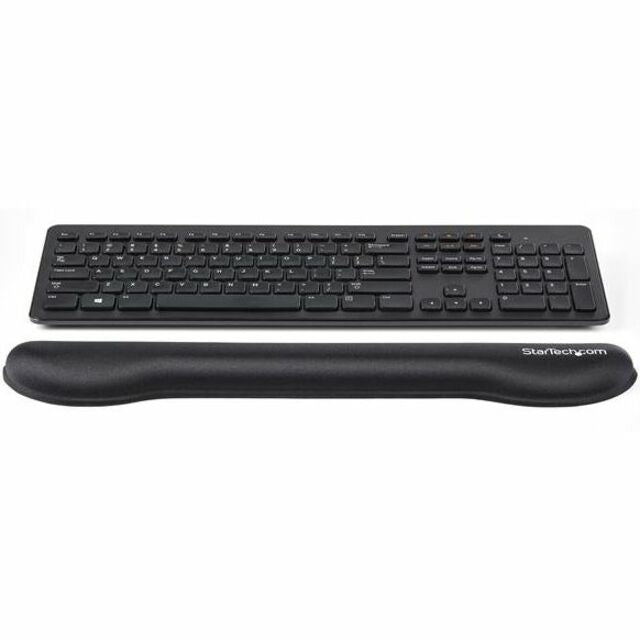 Foam Keyboard Wrist Rest - Ergonomic Wrist Support - Padded Keyboard Desk Cushion for Typing - Black Computer Hand & Arm Rest WRSTRST
