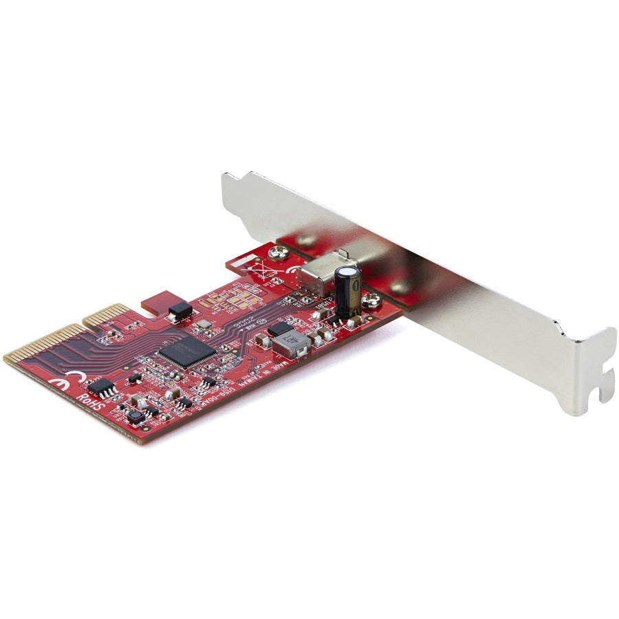 StarTech.com Carte PCIe USB 3.2 Gen 2x2 - Contrôleur USB-C 20 Gbit/s PCI Express 3.0 x4 - Carte d'extension PCIe complémentaire USB Type-C - Windows/Linux PEXUSB321C