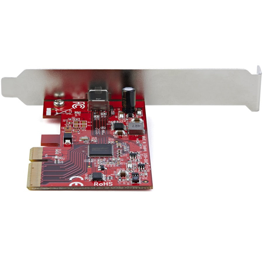 StarTech.com Carte PCIe USB 3.2 Gen 2x2 - Contrôleur USB-C 20 Gbit/s PCI Express 3.0 x4 - Carte d'extension PCIe complémentaire USB Type-C - Windows/Linux PEXUSB321C