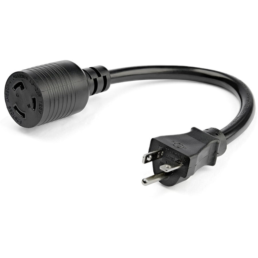 StarTech.com Rallonge robuste de 30 cm, rallonge NEMA L5-20R vers NEMA 5-20P, 13 A 125 V, 12 AWG, câble d'alimentation de gros calibre PAC520PLR1