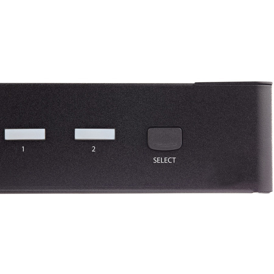 StarTech.com Commutateur KVM HDMI 2 ports 4K 60 Hz UHD HDR, moniteur unique HDMI 2.0, hub USB 3.0 2 ports, 4 ports USB HID, audio, commutation par raccourci clavier, TAA SV231HU34K6