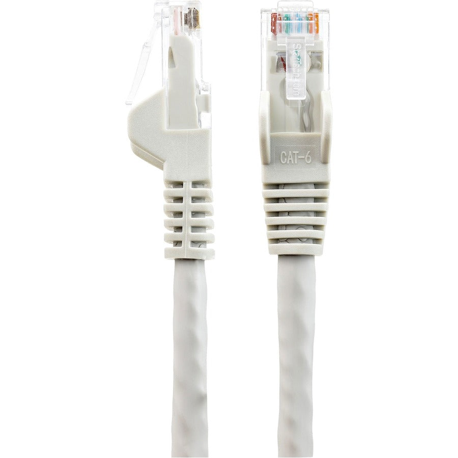 StarTech.com Câble Ethernet CAT6 de 15 m, LSZH (faible fumée, sans halogène) 10 GbE sans accroc, 100 W PoE UTP RJ45, cordon de brassage réseau gris, ETL N6LPATCH50GR