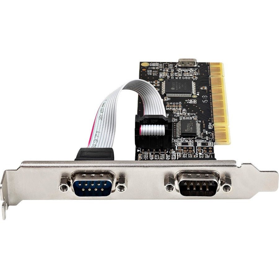 StarTech.com Carte combo parallèle série PCI avec deux ports série RS232 (DB9) et 1 port parallèle (DB25), carte d'extension adaptateur PCI PCI2S1P2