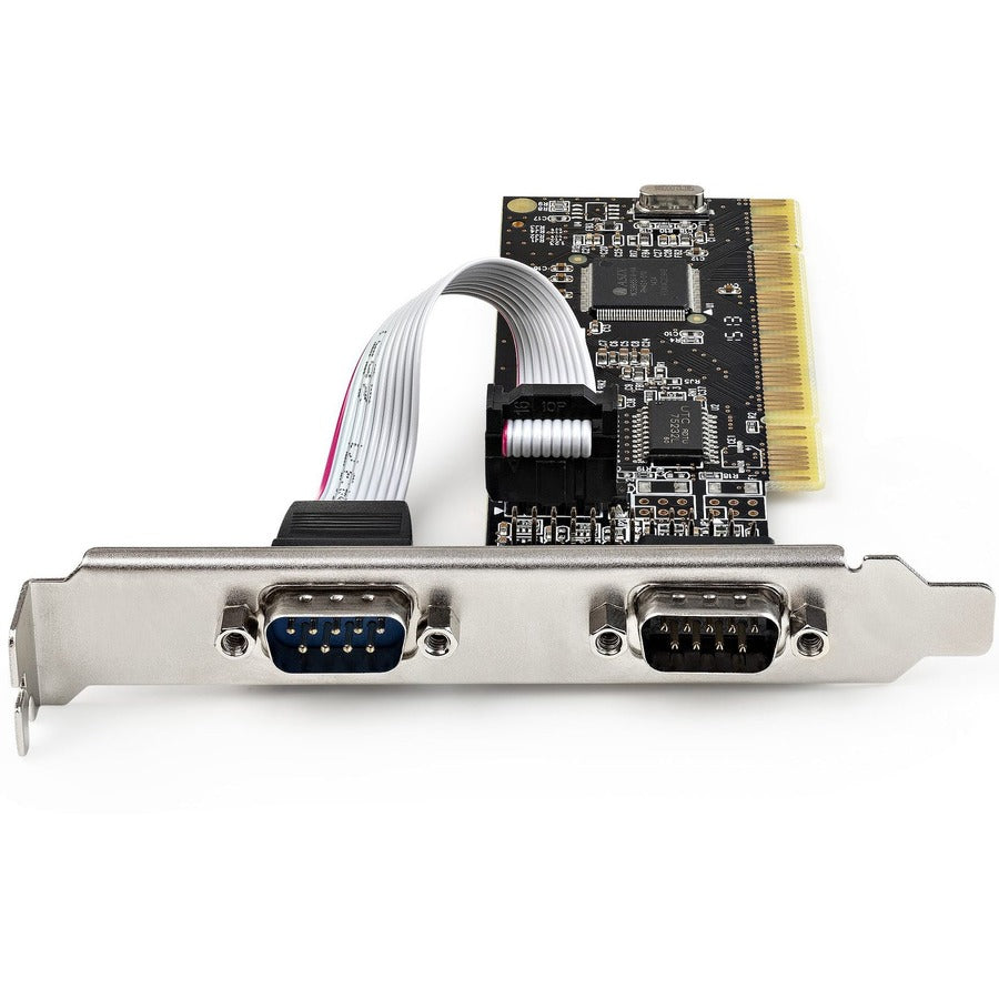 StarTech.com Carte combo parallèle série PCI avec deux ports série RS232 (DB9) et 1 port parallèle (DB25), carte d'extension adaptateur PCI PCI2S1P2