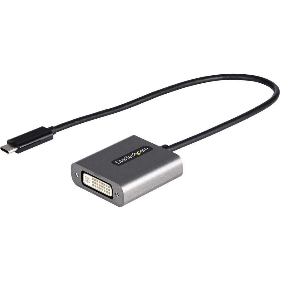 StarTech.com Adaptateur USB C vers DVI, 1920 x 1200p, dongle adaptateur USB Type-C vers DVI-D, convertisseur vidéo pour écran/moniteur USB-C vers DVI, câble 12" CDP2DVIEC