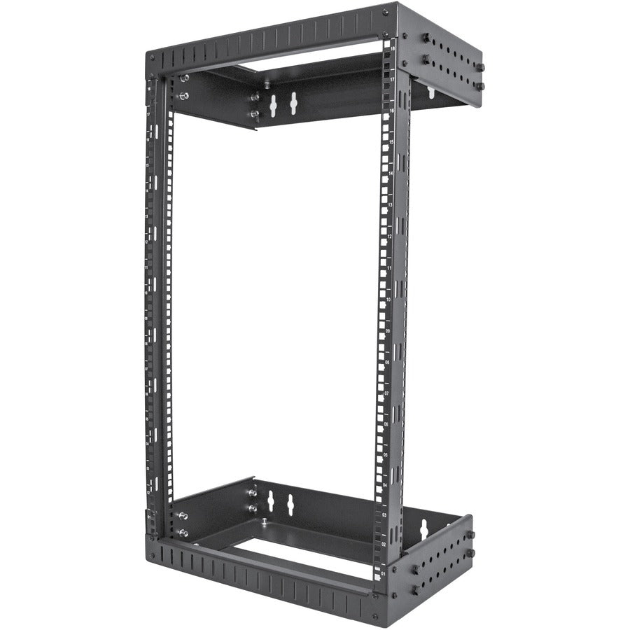 StarTech.com 18U 19" Wall Mount Network Rack - Adjustable Depth 12-20" Open Frame for Server Room /AV/Data/Computer Equipment w/Cage Nuts RACK-18U-20-WALL-OA