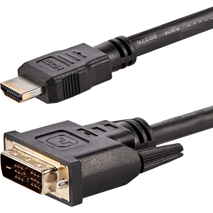 StarTech.com Câble HDMI vers DVI de 1,8 m, câble d'affichage DVI-D vers HDMI (1920 x 1200p), paquet de 10, noir, cordon adaptateur HDMI vers DVI-D M/M HDMIDVIMM610PK