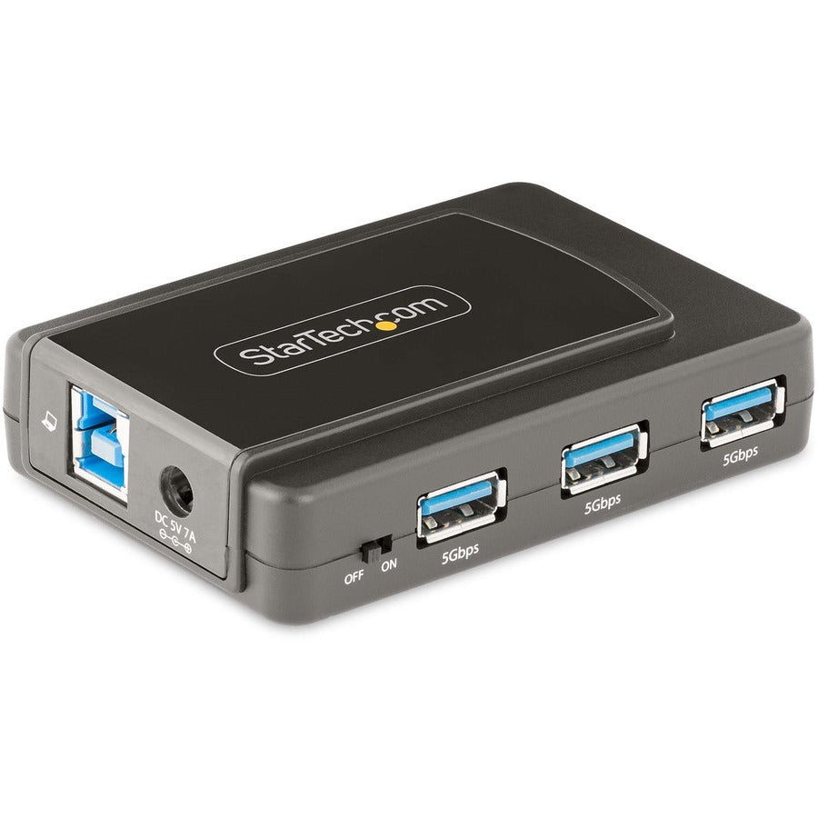 StarTech.com 7-Port USB Hub, USB 3.0 5Gbps, USB-A to 7x USB-A, Self Powered USB-A Expansion Hub w/ 35W Power Supply 5G7AS-USB-A-HUB