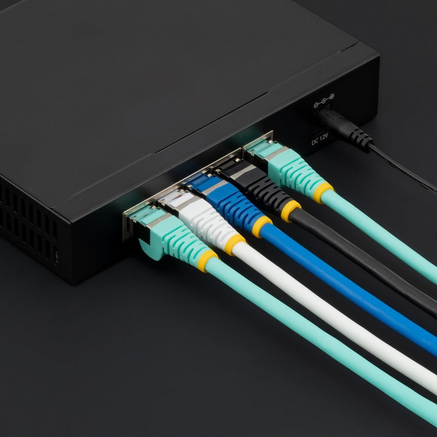 StarTech.com 12ft CAT6a Ethernet Cable, Blue Low Smoke Zero Halogen (LSZH) 10 GbE 100W PoE S/FTP Snagless RJ-45 Network Patch Cord NLBL-12F-CAT6A-PATCH