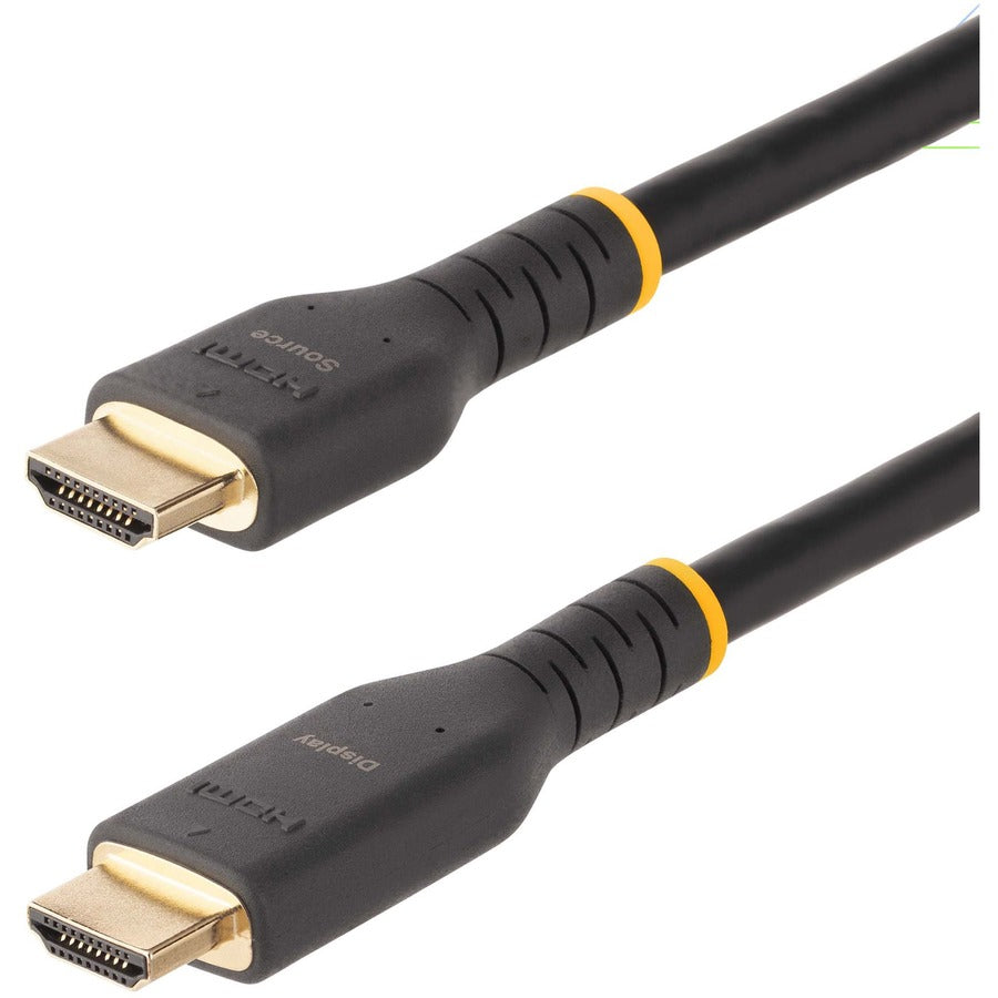 StarTech.com Câble HDMI actif 10 m (30 pieds), HDMI 2.0 4K 60 Hz UHD, cordon HDMI robuste avec fibre aramide, câble HDMI 2.0 haute vitesse robuste RH2A-10M-HDMI-CABLE