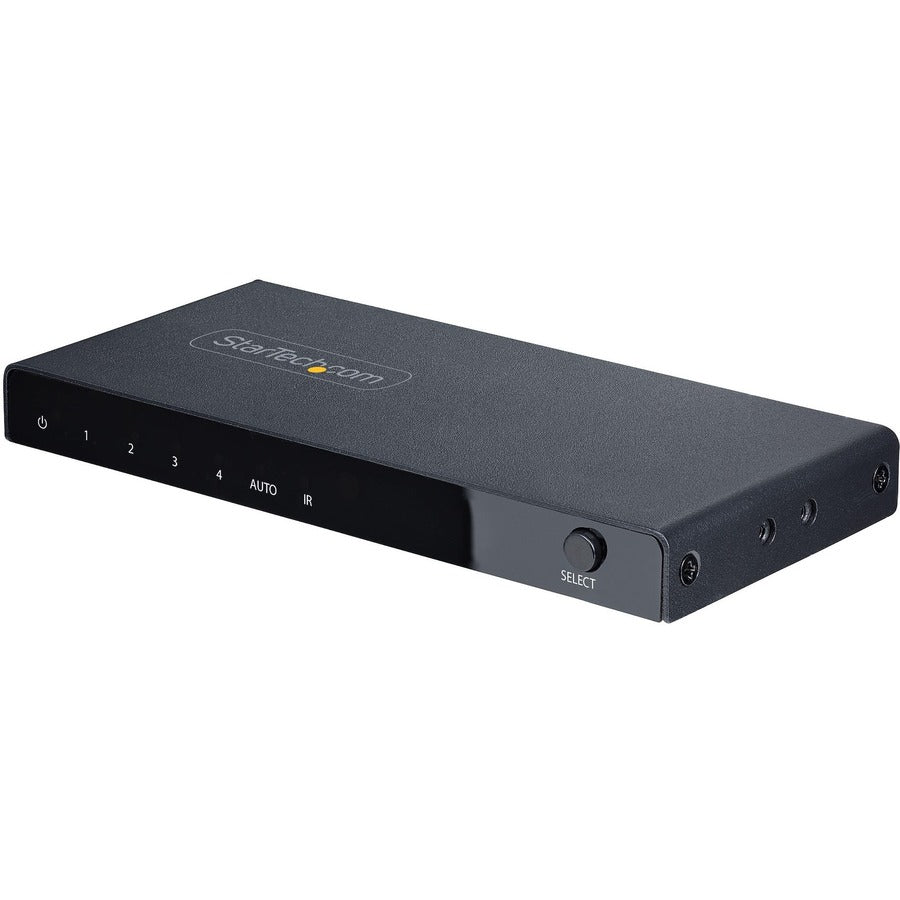 StarTech.com Commutateur HDMI 8K 4 ports, commutateur HDMI 2.1 4K 120 Hz HDR10+, 8K 60 Hz UHD, commutateur HDMI 4 entrées 1 sortie, commutation de source automatique/manuelle 4PORT-8K-HDMI-SWITCH