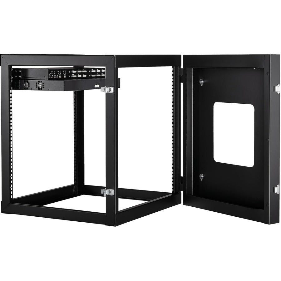 StarTech.com 12U 22in Depth Hinged Open Frame Wallmount Server Rack RK1219WALLOH