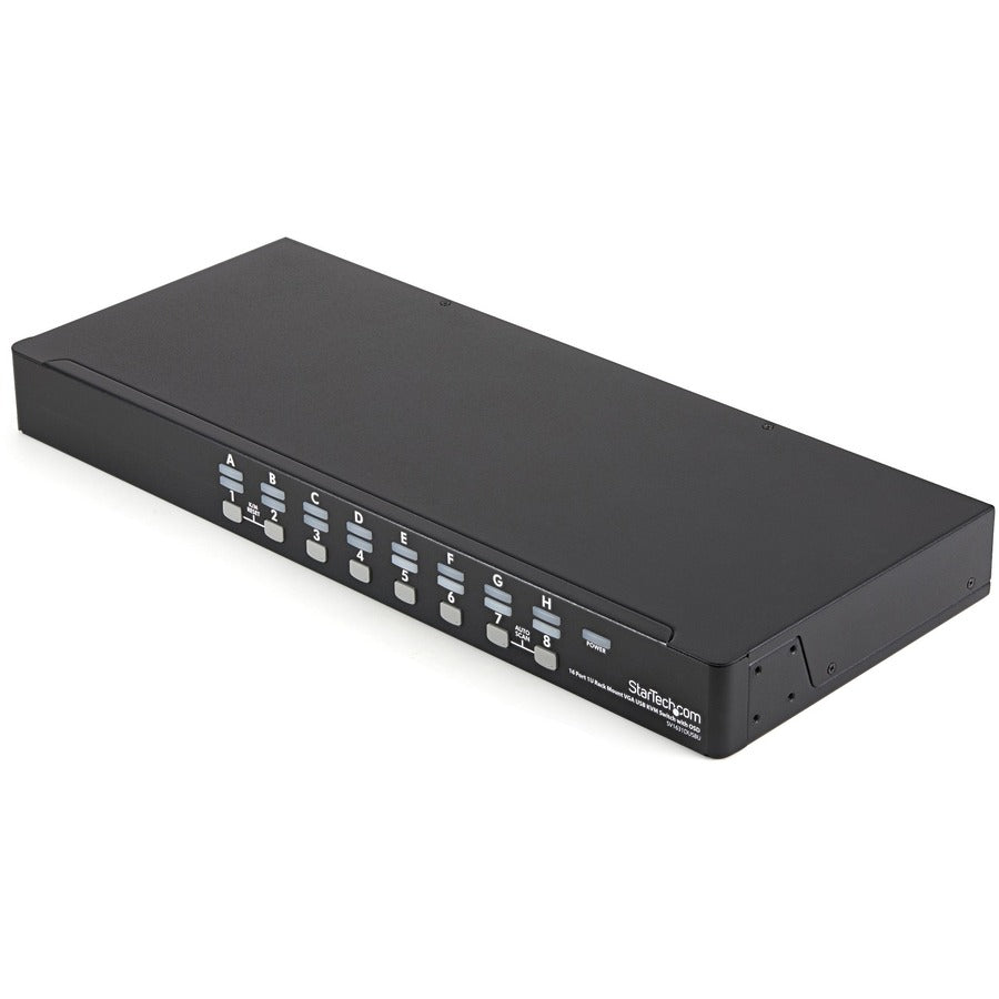 StarTech.com Kit de commutateur KVM USB 16 ports 1U à montage en rack avec OSD et câbles SV1631DUSBUK