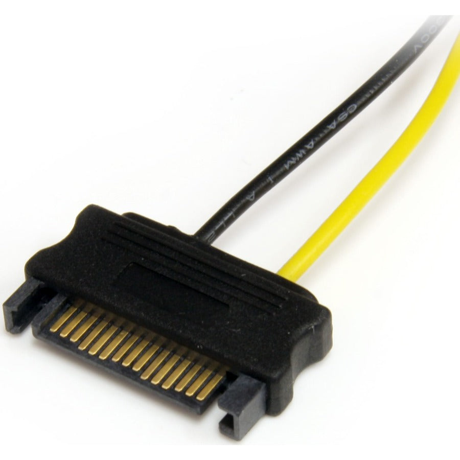 Star Tech.com Adaptateur de câble d'alimentation SATA 6 pouces vers carte vidéo PCI Express 6 broches SATPCIEXADAP