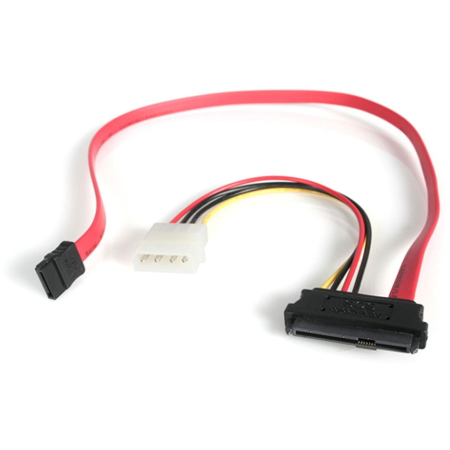 StarTech.com S18in SAS 29 Pin to SATA Cable with LP4 Power SAS729PW18