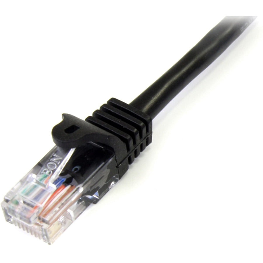 StarTech.com Snagless Cat5e UTP Patch Cable - RJ-45 (M) - RJ-45 (M) - 100 ft - UTP - ( CAT 5e ) - black 45PATCH100BK