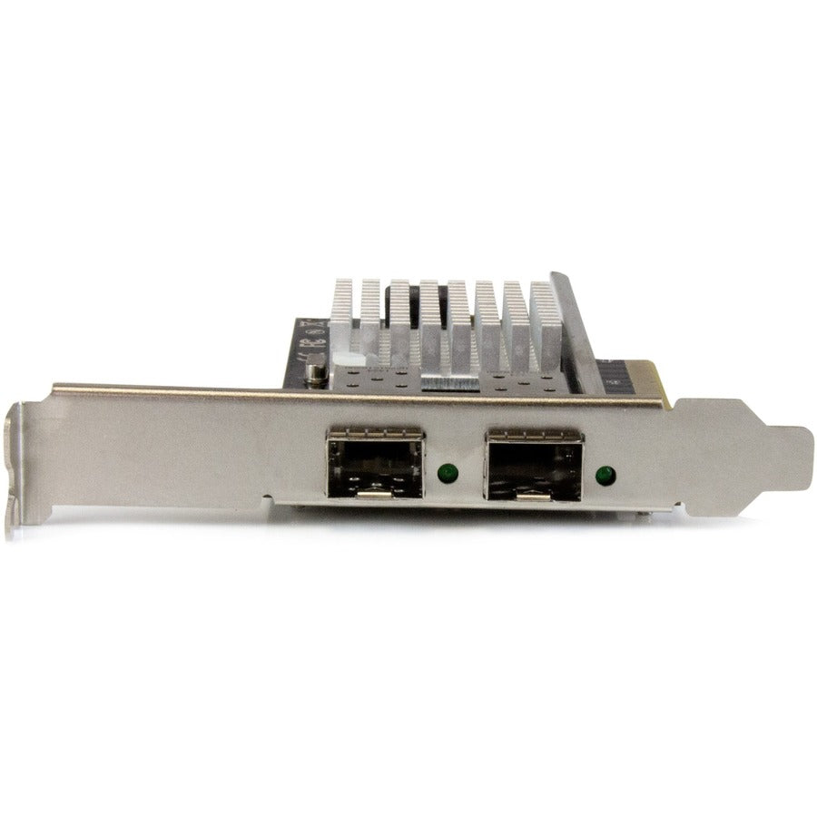 StarTech.com Carte réseau 10G, 2x 10G Ouvert SFP+ Multimode LC Connecteur Fibre Intel 82599 Puce Gigabit Ethernet Carte PEX20000SFPI