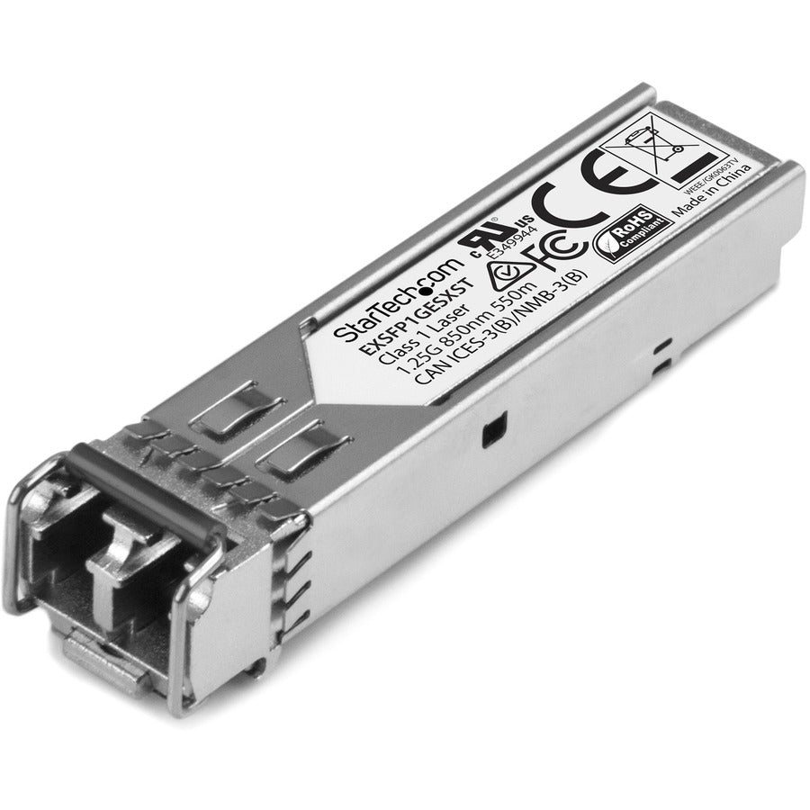 StarTech.com Module SFP compatible Juniper EX-SFP-1GE-LX - 1000BASE-LX - Émetteur-récepteur optique SMF monomode 1GE SFP 1GbE 10 km DDM EXSFP1GELXST