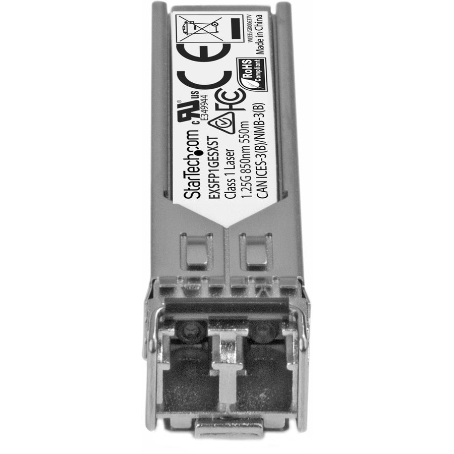 StarTech.com Module SFP compatible Juniper EX-SFP-1GE-LX - 1000BASE-LX - Émetteur-récepteur optique SMF monomode 1GE SFP 1GbE 10 km DDM EXSFP1GELXST