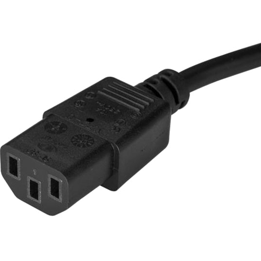 StarTech.com 3 ft Power Cord - Right-Angle NEMA 5-15P to C13 - Computer Power Cord - C13 Power Cord - Right Angle Power Cord PXTR1013