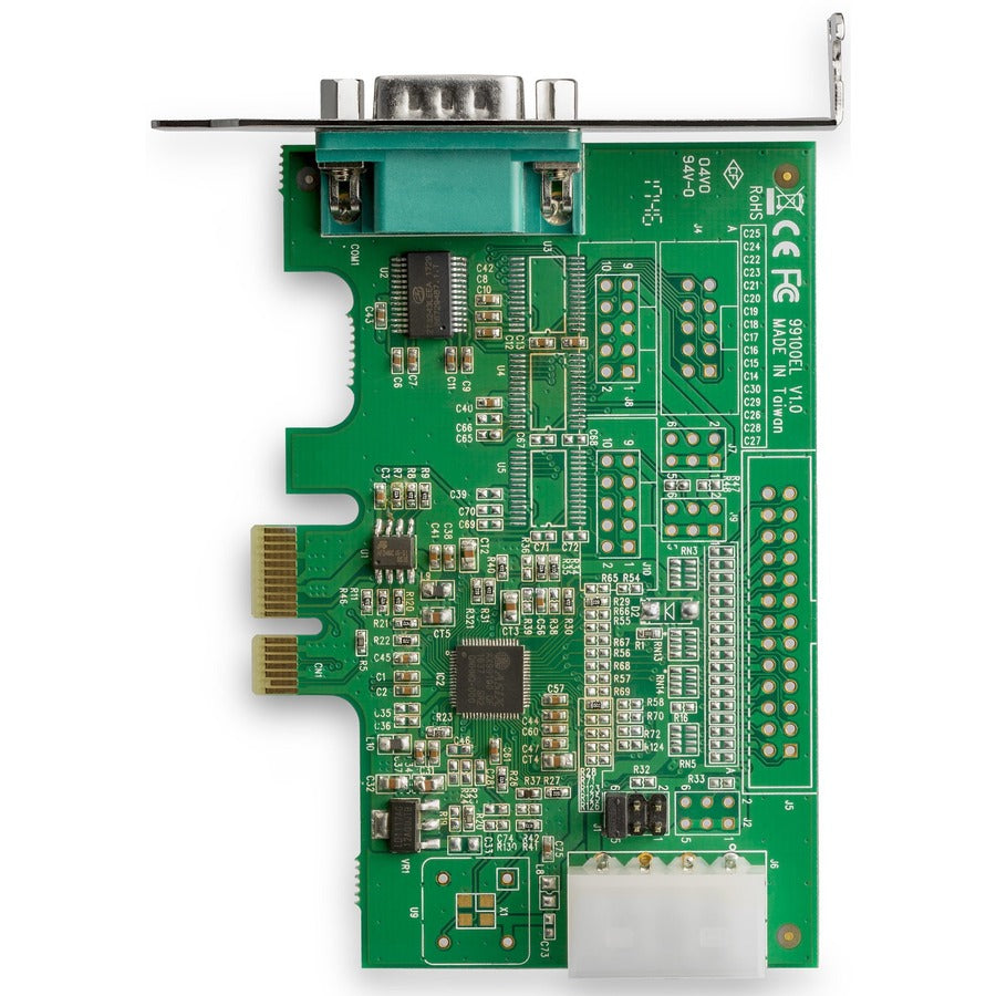 StarTech.com Carte adaptateur série PCI Express RS232 1 port – Carte contrôleur PCIe série DB9 16950 UART – Profil bas – Windows/Linux PEX1S953LP