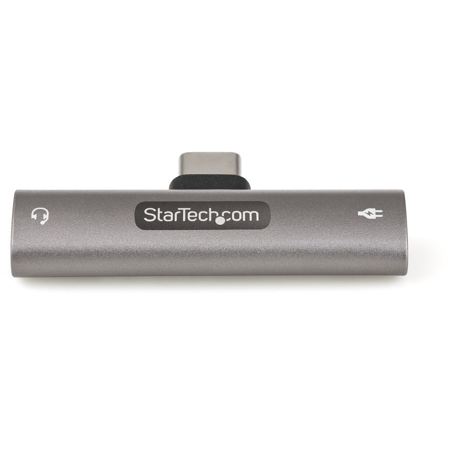 StarTech.com USB C Audio & Charge Adapter, USB-C Audio Adapter with 3.5mm Headset Jack and USB Type-C PD Charging, For USB-C Phone/Tablet CDP235APDM