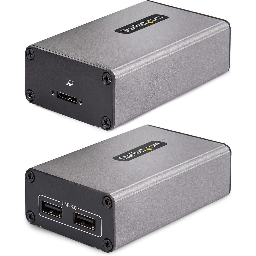 StarTech.com Rallonge USB 3.0 2 ports sur fibre multimode OM3, LC/LC, 2 hubs USB-A 5 Gbit/s, 350 m (1 150 pi), rallonge fibre optique USB durable F35023-USB-EXTENDER