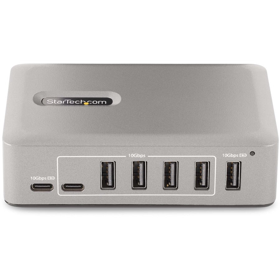 StarTech.com Hub USB-C 10 ports, 8x USB-A + 2x USB-C, auto-alimenté avec alimentation 65 W, USB 3.1 10 Gbit/s Hub USB pour ordinateur de bureau/ordinateur portable avec chargement 10G8A2CS-USB-C-HUB