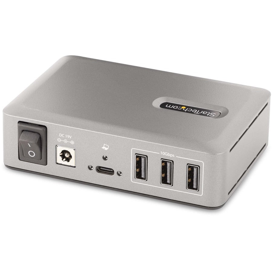 StarTech.com Hub USB-C 10 ports, 8x USB-A + 2x USB-C, auto-alimenté avec alimentation 65 W, USB 3.1 10 Gbit/s Hub USB pour ordinateur de bureau/ordinateur portable avec chargement 10G8A2CS-USB-C-HUB