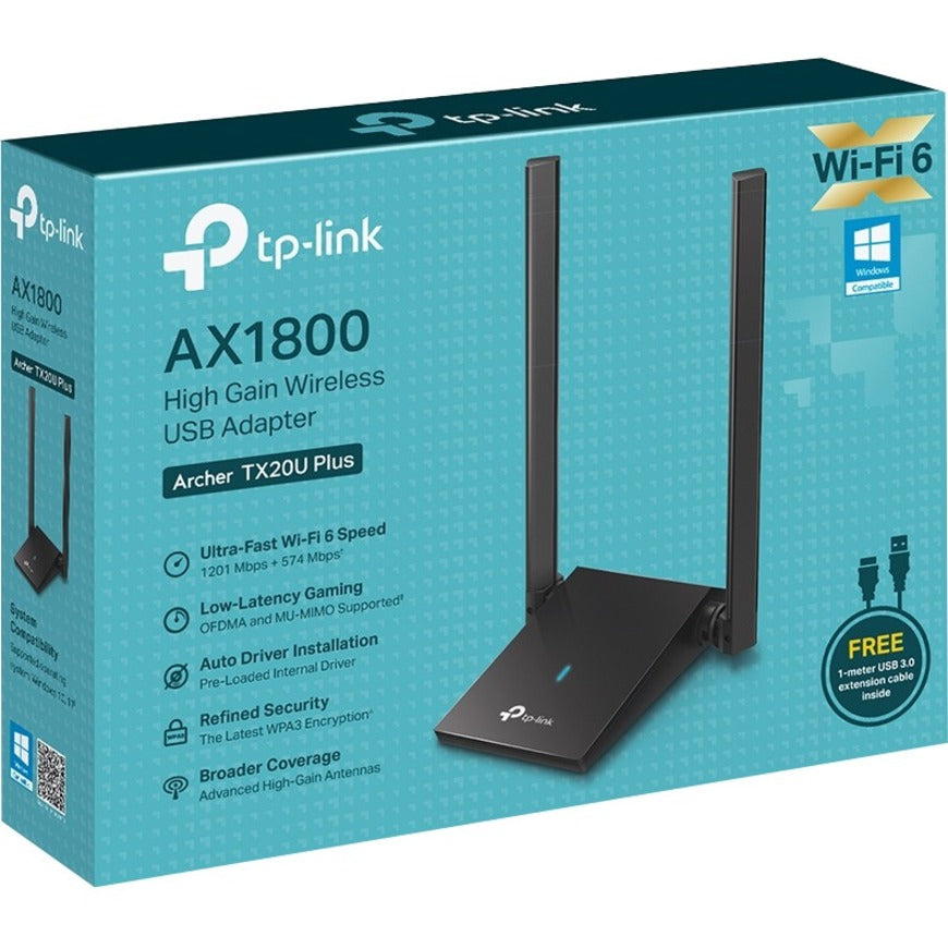 Adaptateur Wi-Fi double bande TP-Link Archer TX20U Plus IEEE 802.11ax ARCHER TX20U PLUS