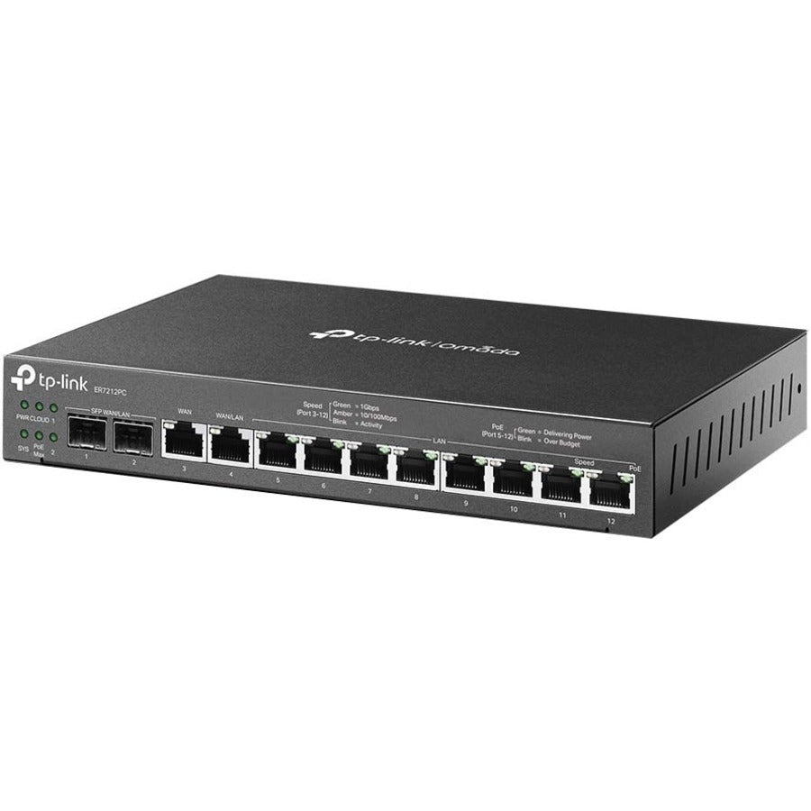 TP-Link Omada ER7212PC - Omada Gigabit VPN Router with PoE+ Ports and Controller Ability - Limited Lifetime Warranty ER7212PC