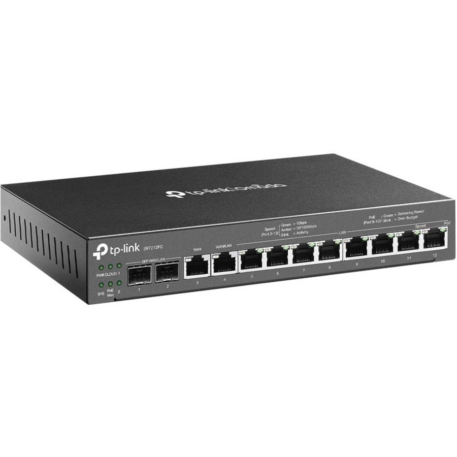 TP-Link Omada ER7212PC - Omada Gigabit VPN Router with PoE+ Ports and Controller Ability - Limited Lifetime Warranty ER7212PC