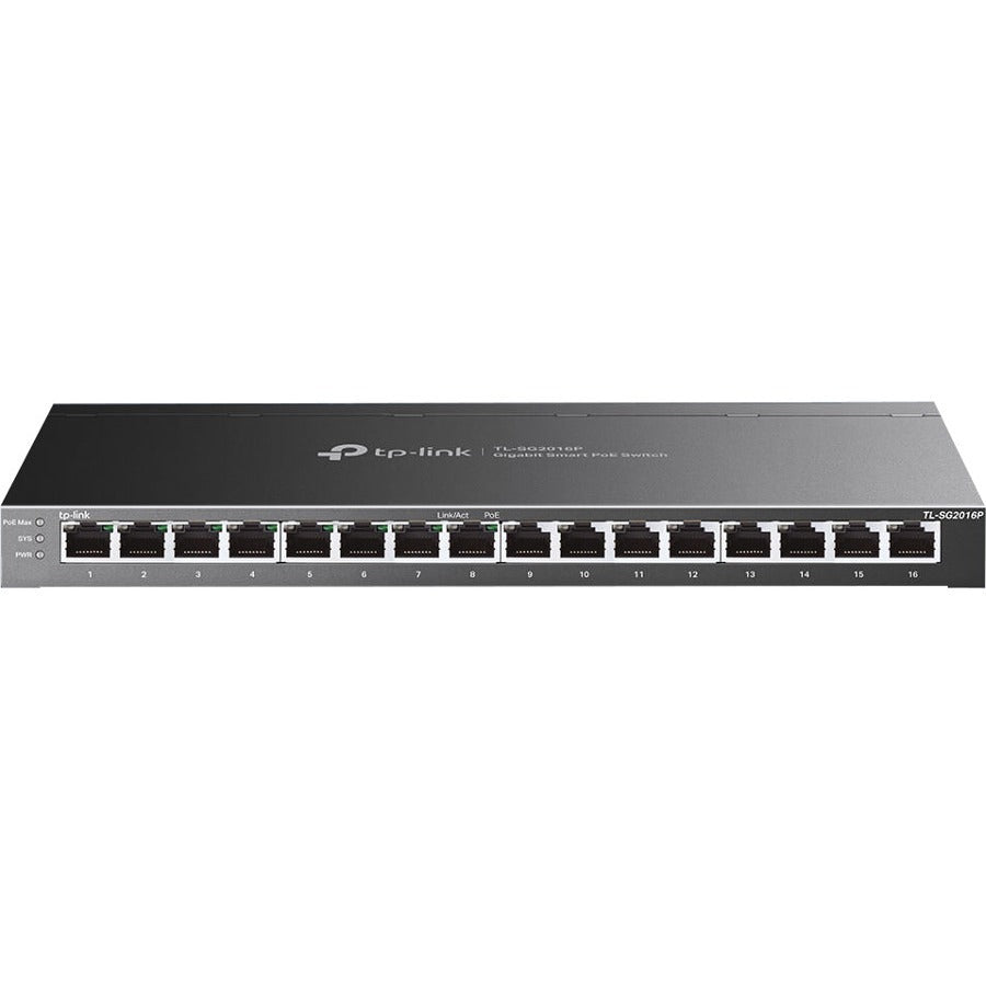 Switch intelligent Gigabit TP-Link JetStream 16 ports avec PoE+ 8 ports TL-SG2016P