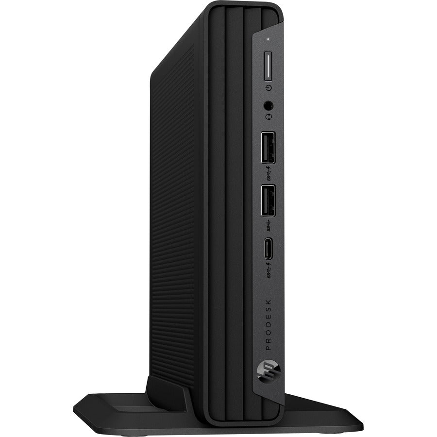 HP Business Desktop ProDesk 600 G6 Desktop Computer - Intel Core i5 10th Gen i5-10500T Hexa-core (6 Core) 2.30 GHz - 16 GB RAM DDR4 SDRAM - 256 GB NVMe M.2 PCI Express SSD - Desktop Mini - Black 692B2UT#ABA