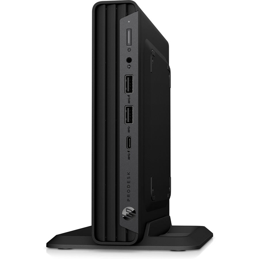 HP Business Desktop ProDesk 600 G6 Desktop Computer - Intel Core i5 10th Gen i5-10500T Hexa-core (6 Core) 2.30 GHz - 16 GB RAM DDR4 SDRAM - 256 GB NVMe M.2 PCI Express SSD - Desktop Mini - Black 692B2UT#ABA