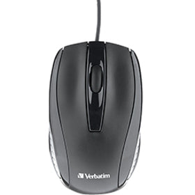 Verbatim Bravo Wired Notebook Optical Mouse 98106