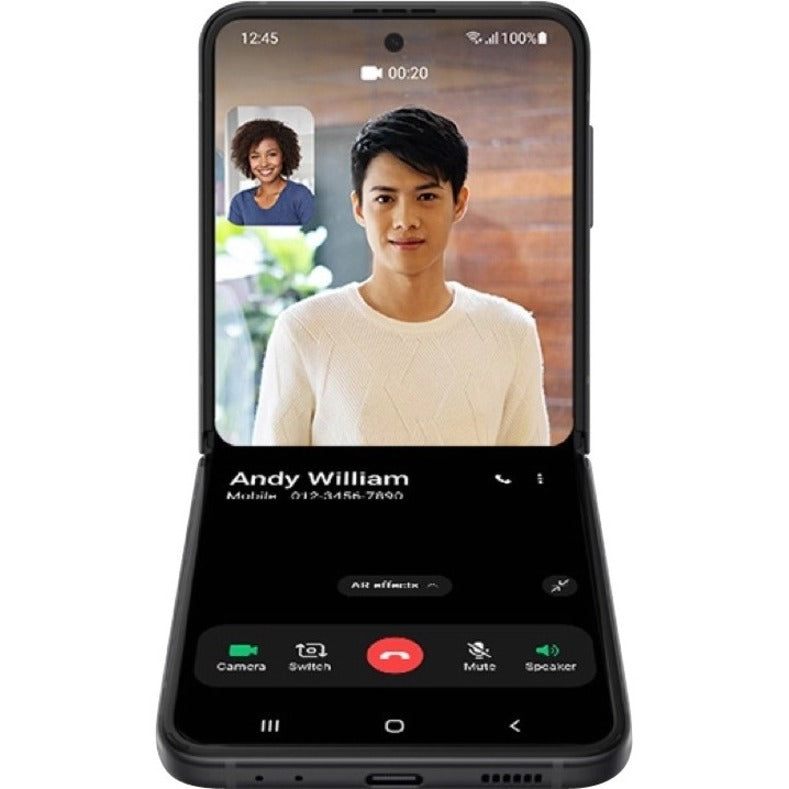 Samsung Galaxy Z Flip3 5G SM-F711W 128 GB Smartphone - 6.7" Flexible Folding Screen - Phantom Black SM-F711WZKAXAC