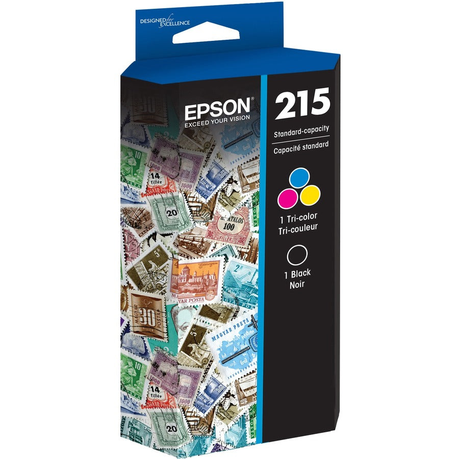 Epson DURABrite Ultra T215 Original Standard Yield Inkjet Ink Cartridge - Combo Pack - Black, Color - 1 Each T215120-BCS